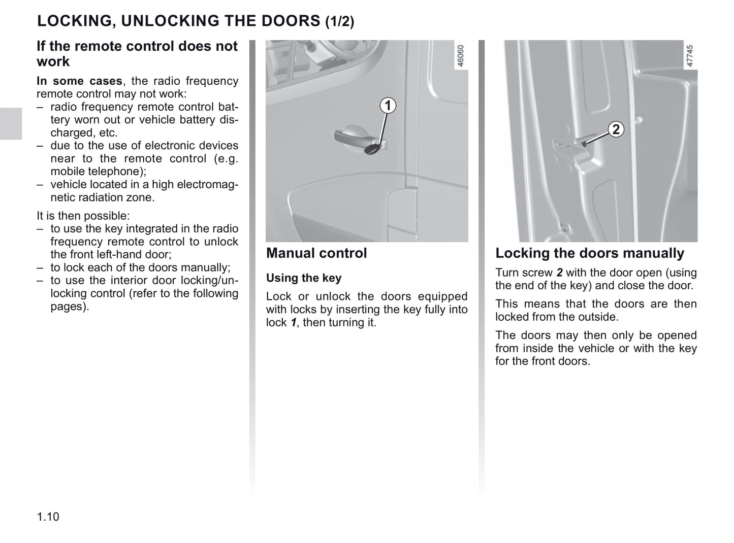 2019-2020 Renault Master Owner's Manual | English