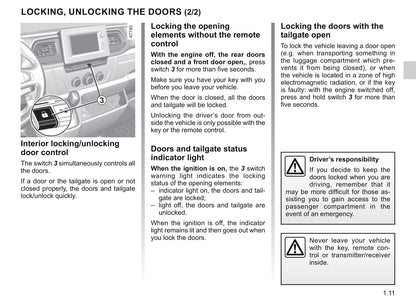 2019-2020 Renault Master Owner's Manual | English