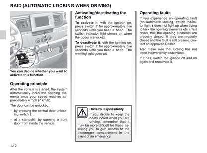 2019-2020 Renault Master Owner's Manual | English