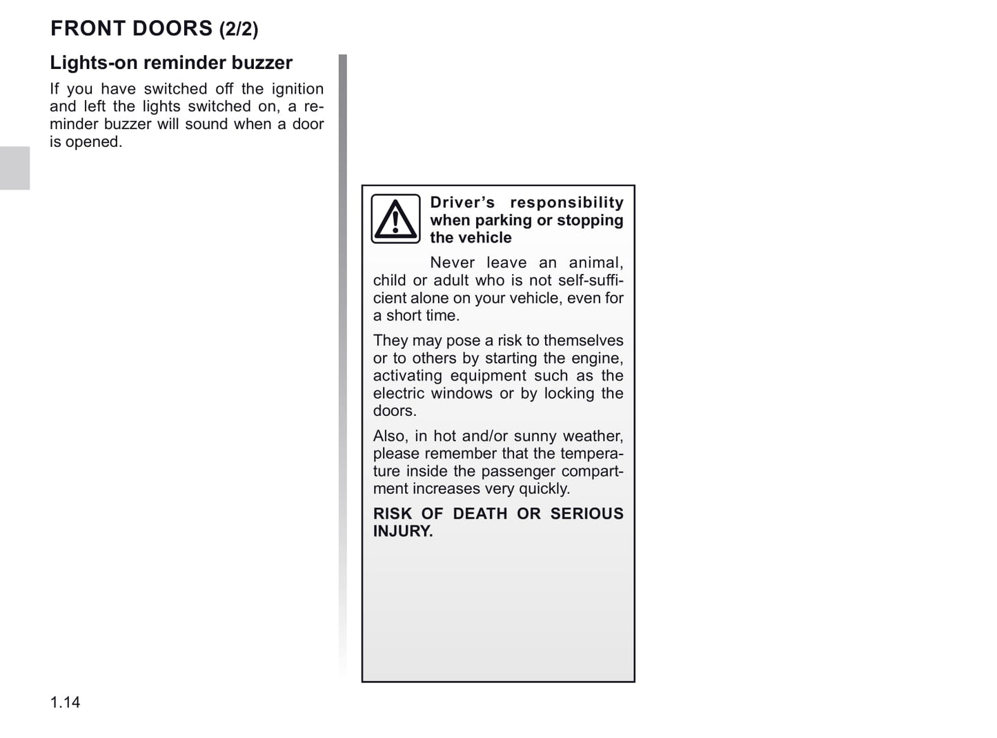 2019-2020 Renault Master Owner's Manual | English