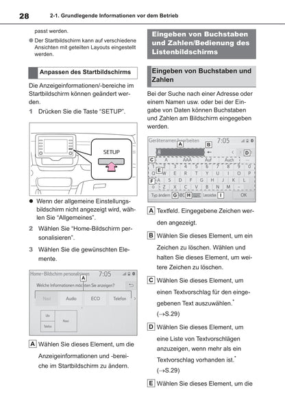 Toyota Navigation Bedienungsanleitung 2020