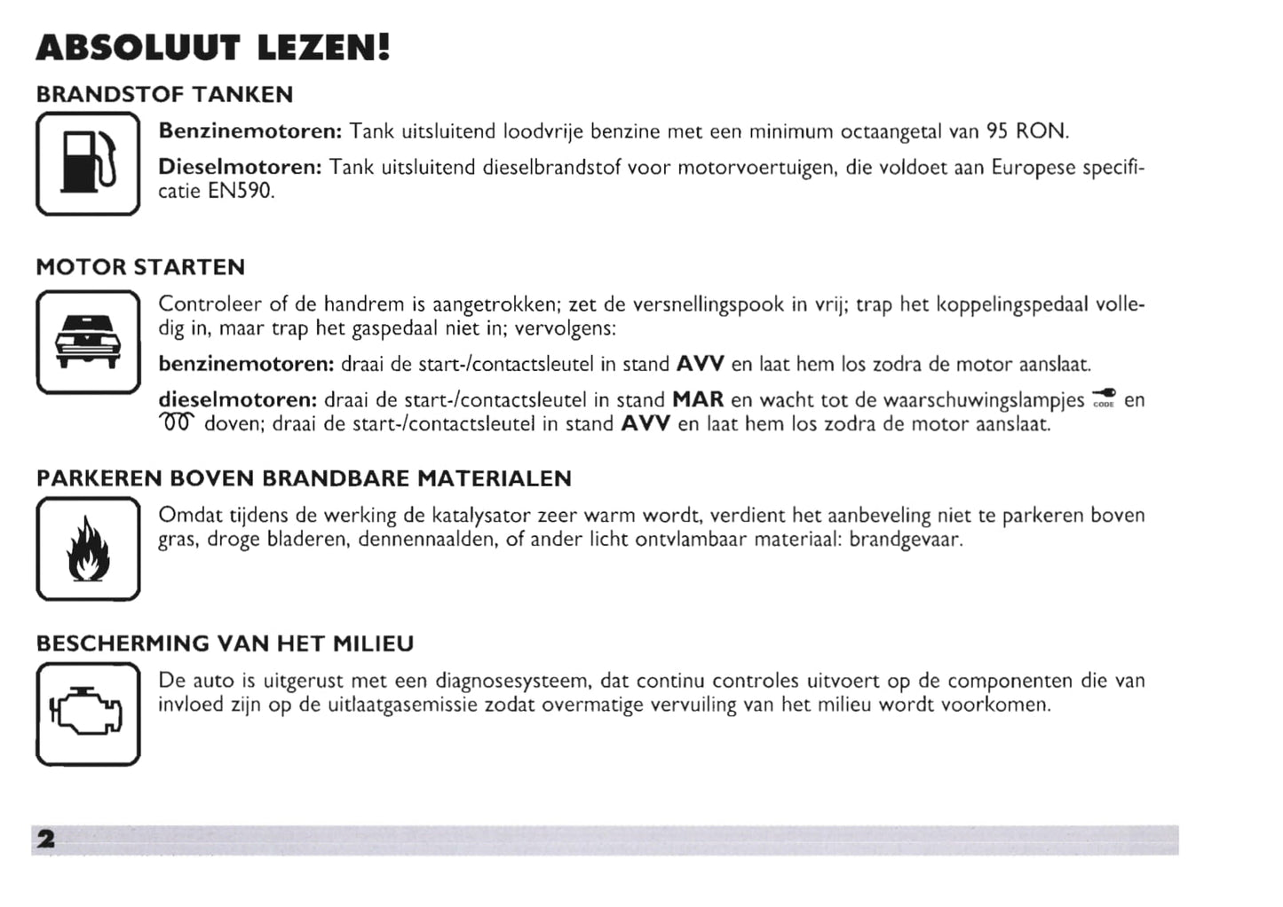 2003-2004 Fiat Doblò Owner's Manual | Dutch