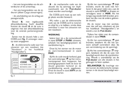 2003-2004 Fiat Doblò Owner's Manual | Dutch