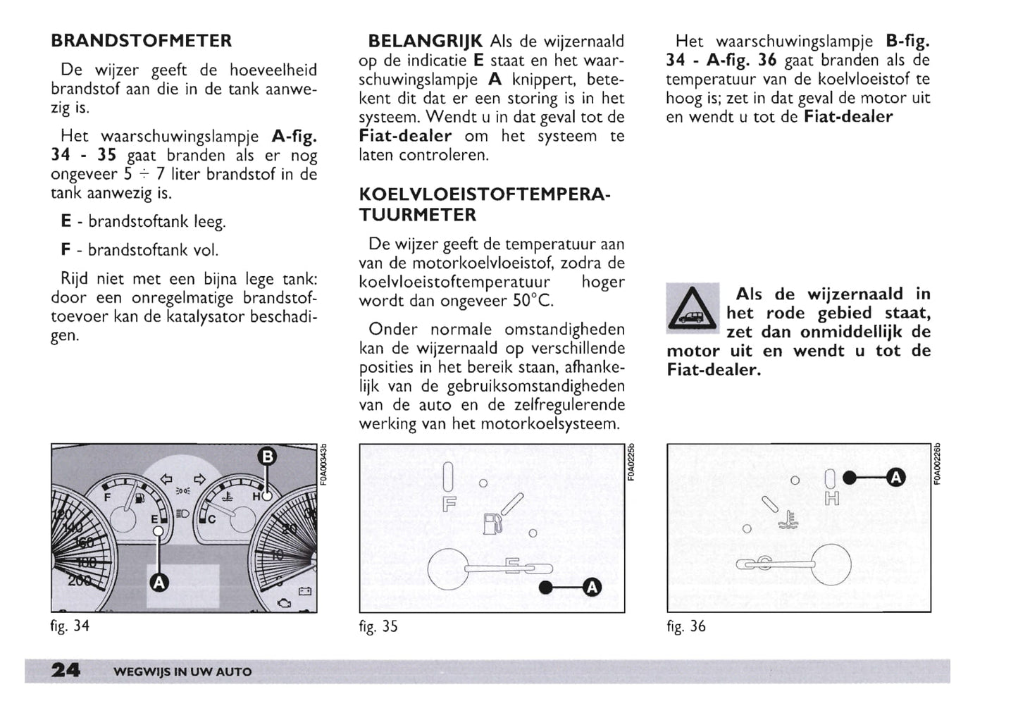 2003-2004 Fiat Doblò Owner's Manual | Dutch