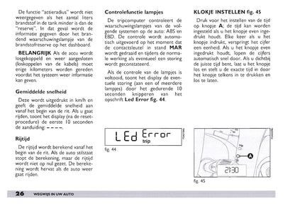 2003-2004 Fiat Doblò Owner's Manual | Dutch