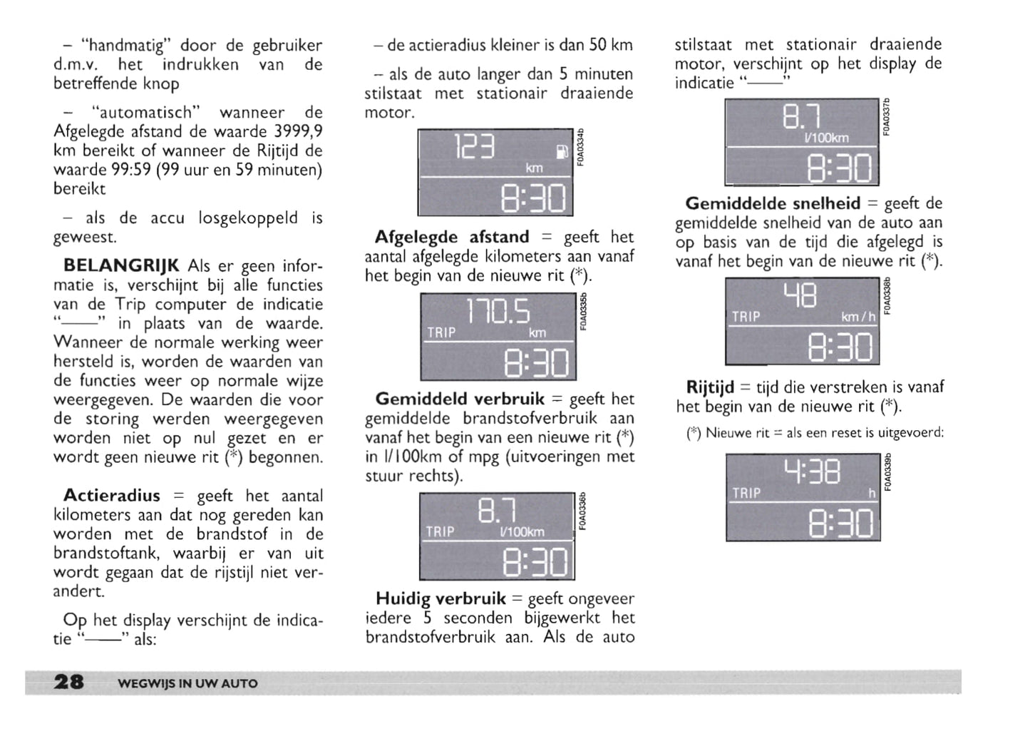 2003-2004 Fiat Doblò Owner's Manual | Dutch