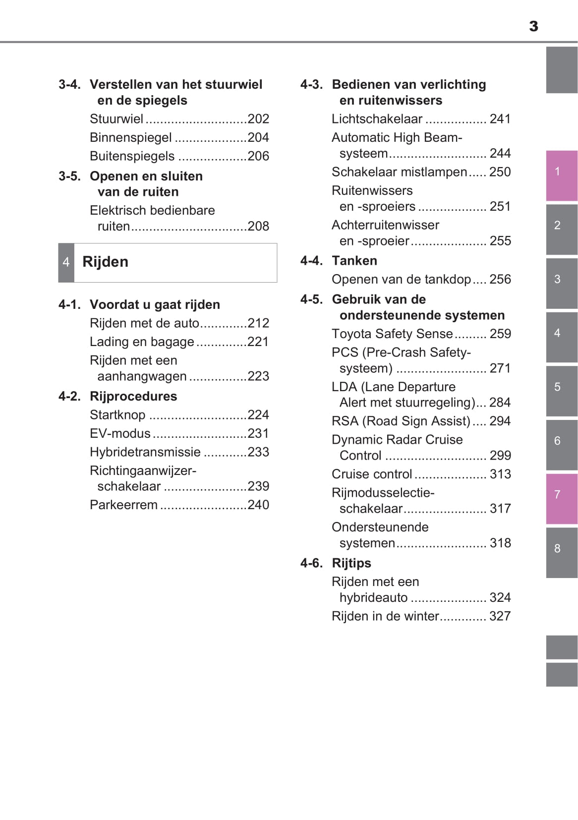 2017-2019 Toyota Prius+ Owner's Manual | Dutch