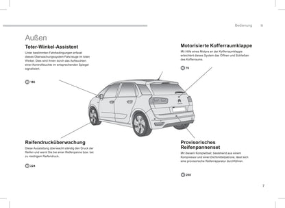 2013-2014 Citroën C4 Picasso/Grand C4 Picasso Gebruikershandleiding | Duits