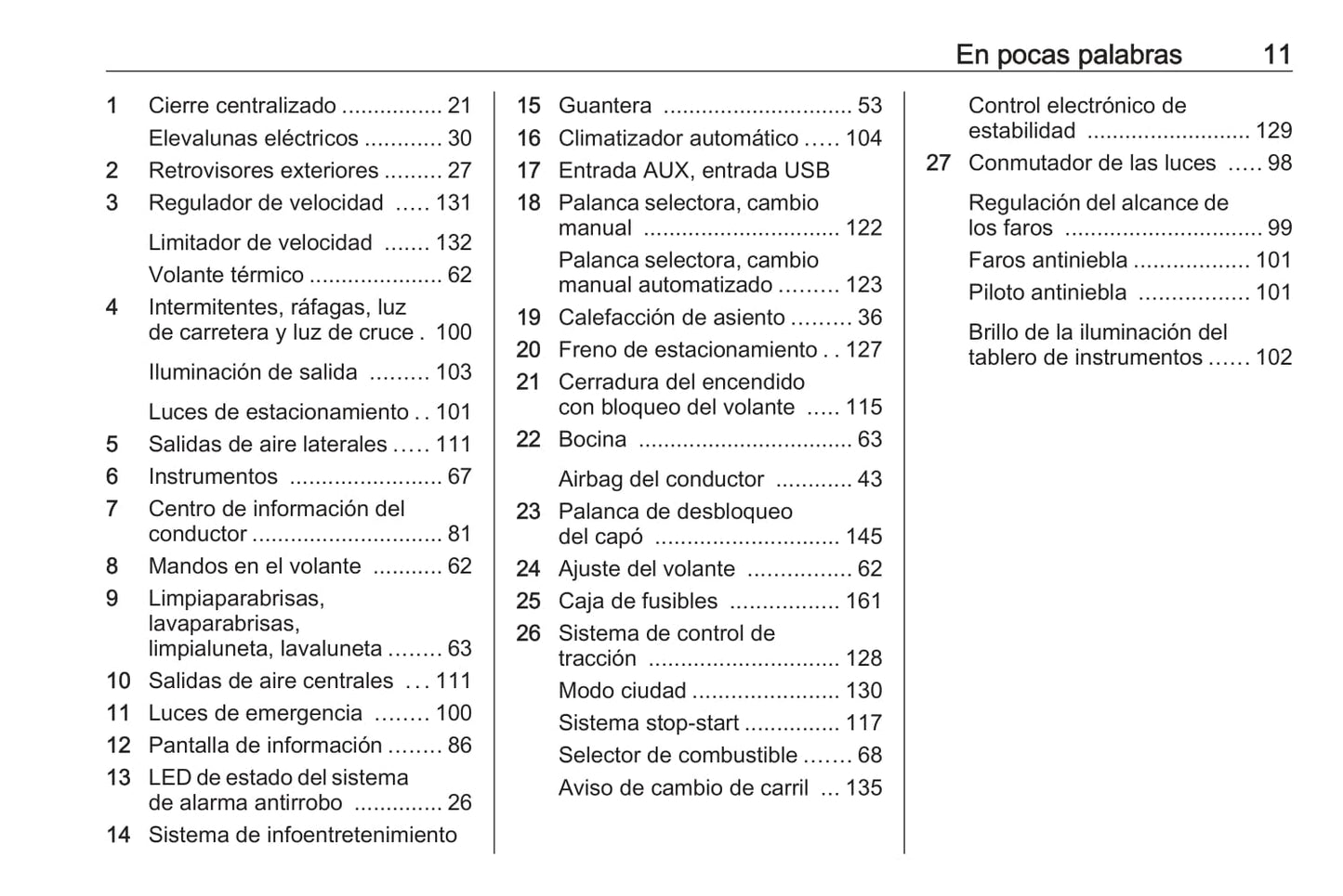 2018-2019 Opel Karl Owner's Manual | Spanish