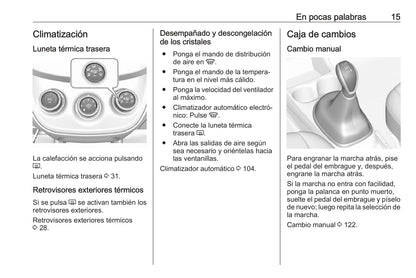 2018-2019 Opel Karl Owner's Manual | Spanish