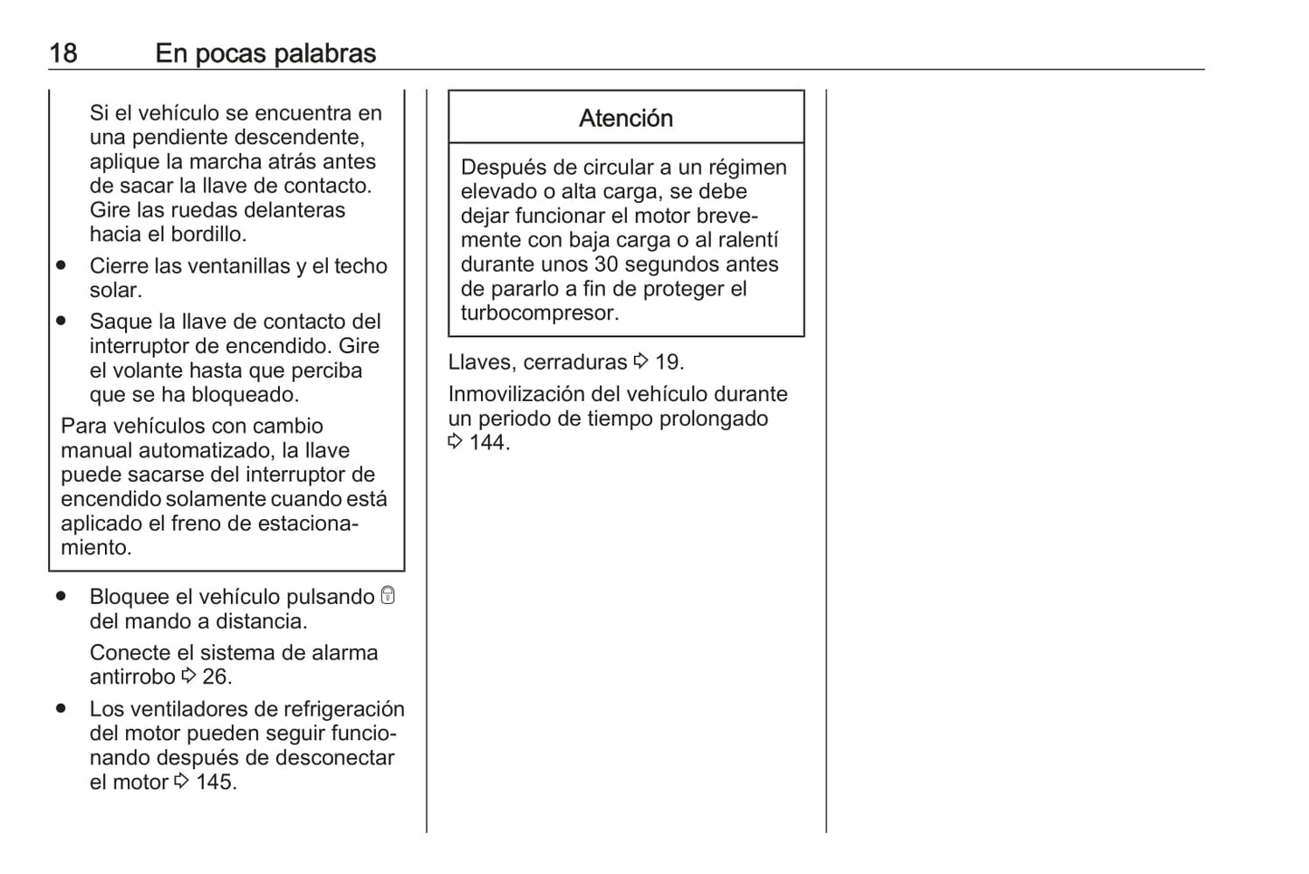 2018-2019 Opel Karl Owner's Manual | Spanish