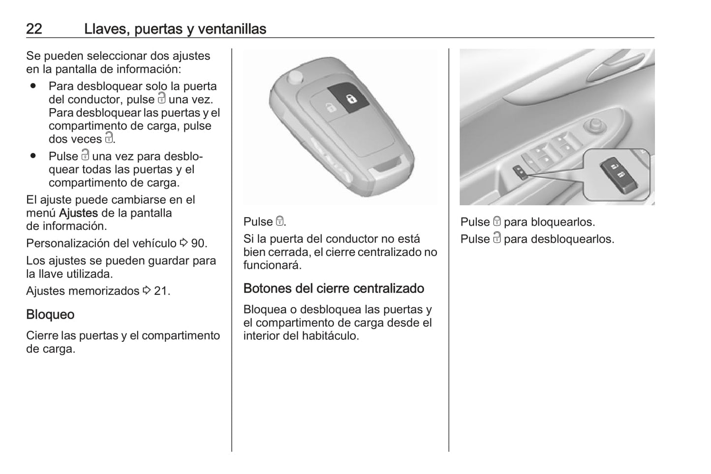 2018-2019 Opel Karl Owner's Manual | Spanish