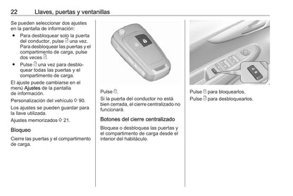 2018-2019 Opel Karl Owner's Manual | Spanish