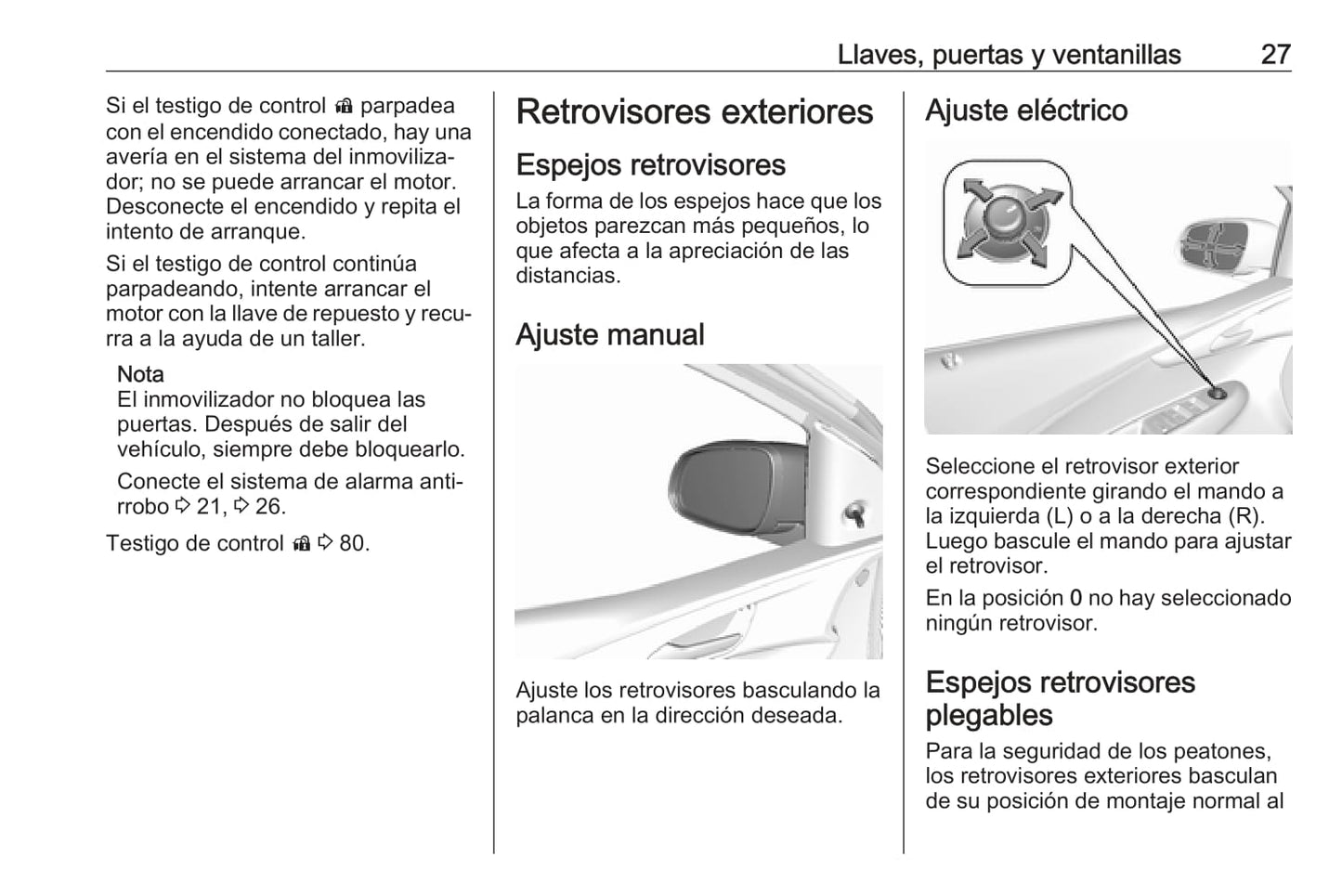 2018-2019 Opel Karl Owner's Manual | Spanish