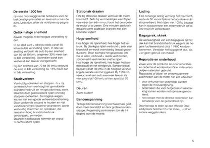 1994-2000 Opel Tigra Owner's Manual | Dutch