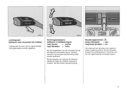 1994-2000 Opel Tigra Owner's Manual | Dutch