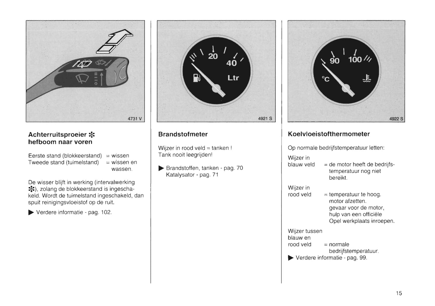 1994-2000 Opel Tigra Owner's Manual | Dutch