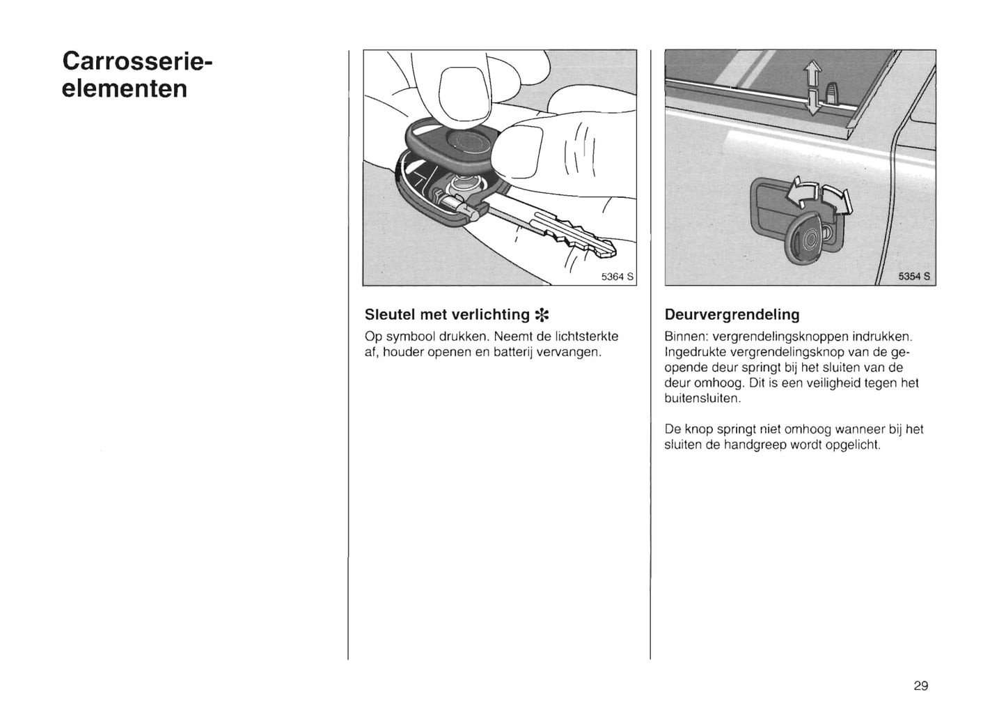 1994-2000 Opel Tigra Owner's Manual | Dutch