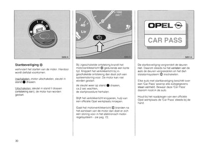 1994-2000 Opel Tigra Owner's Manual | Dutch