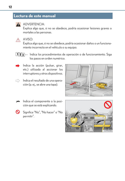 2016-2017 Lexus IS 300h Owner's Manual | Spanish