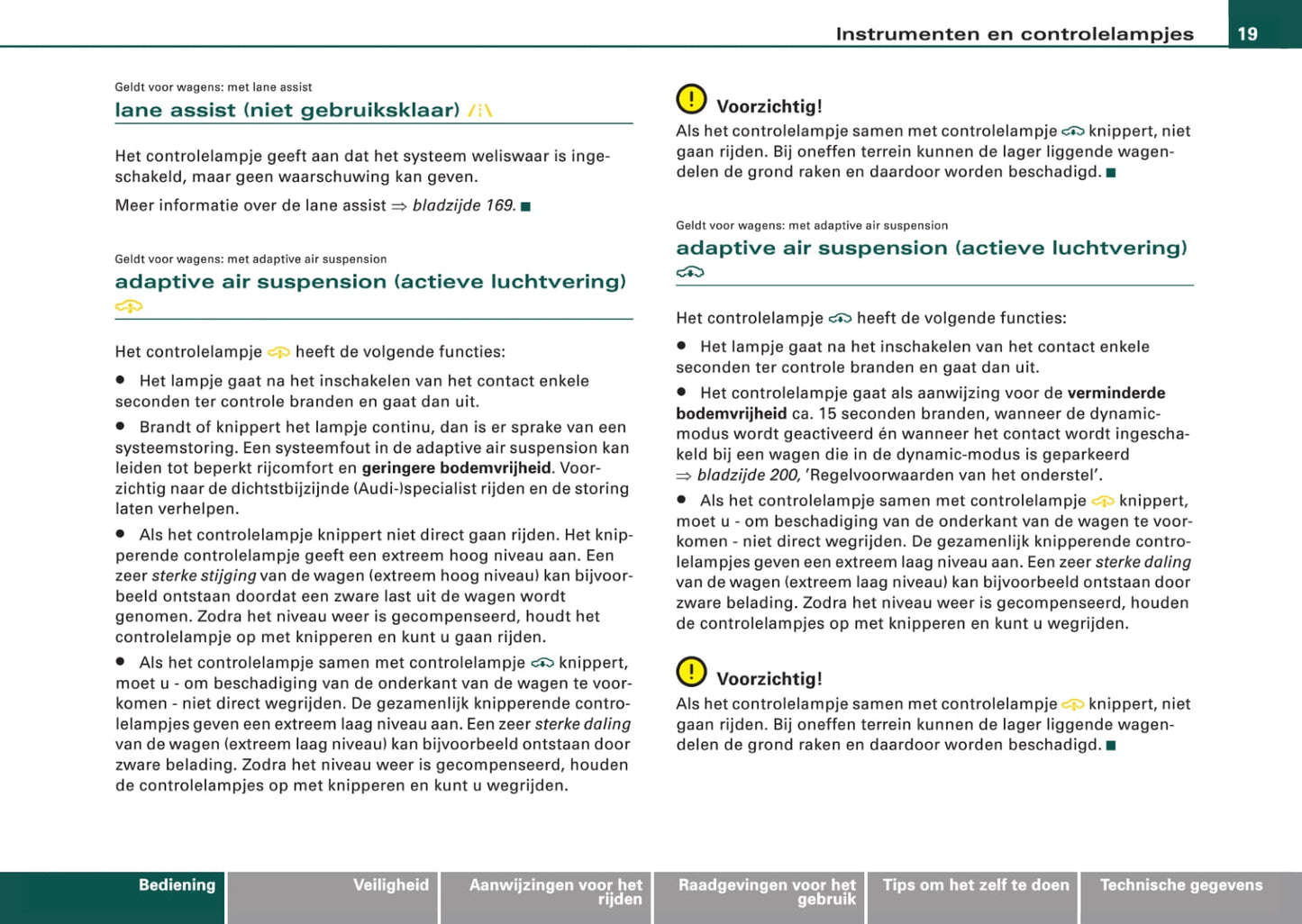 2006-2009 Audi Q7 Owner's Manual | Dutch