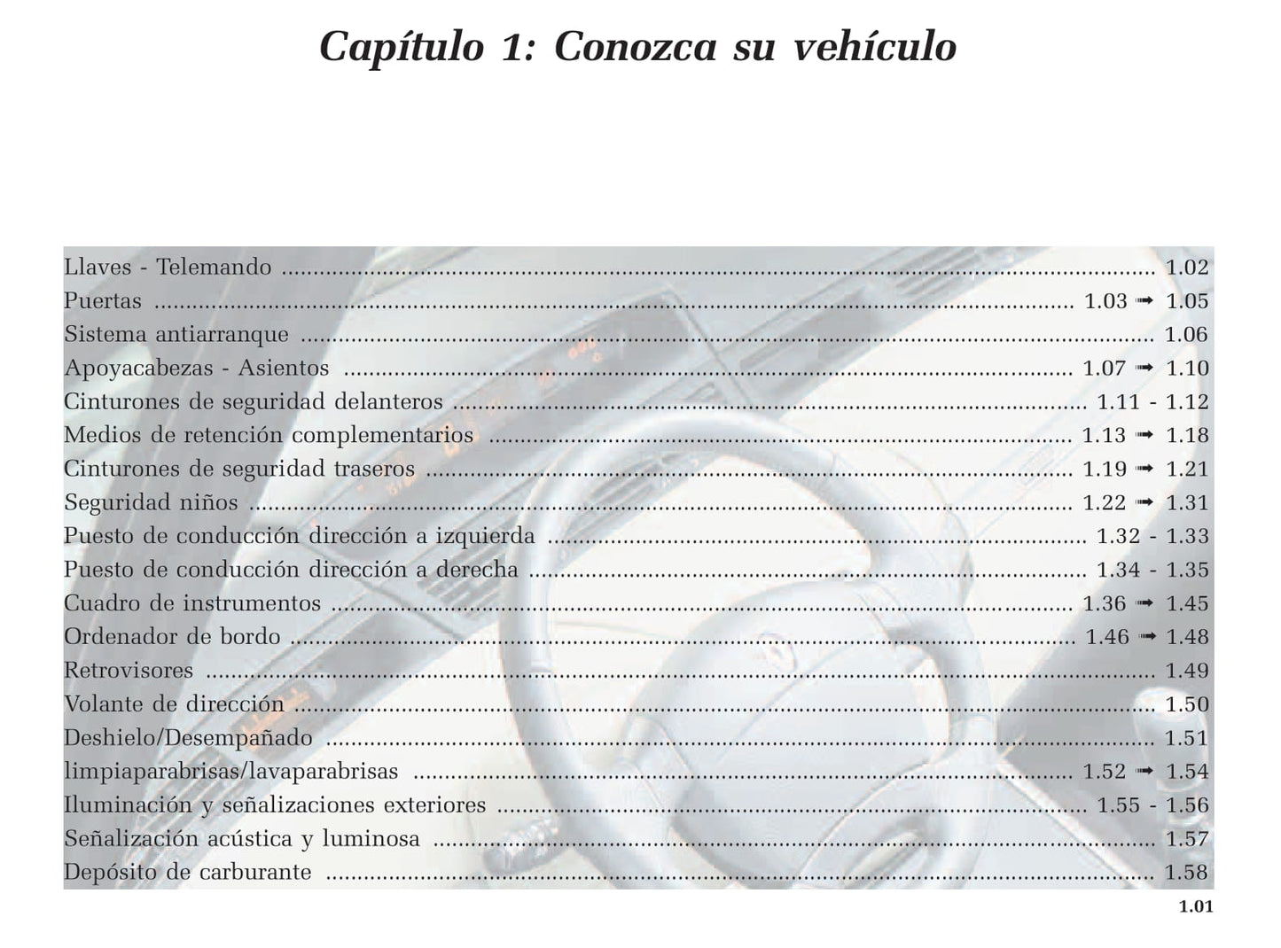 2001-2002 Renault Avantime Bedienungsanleitung | Spanisch