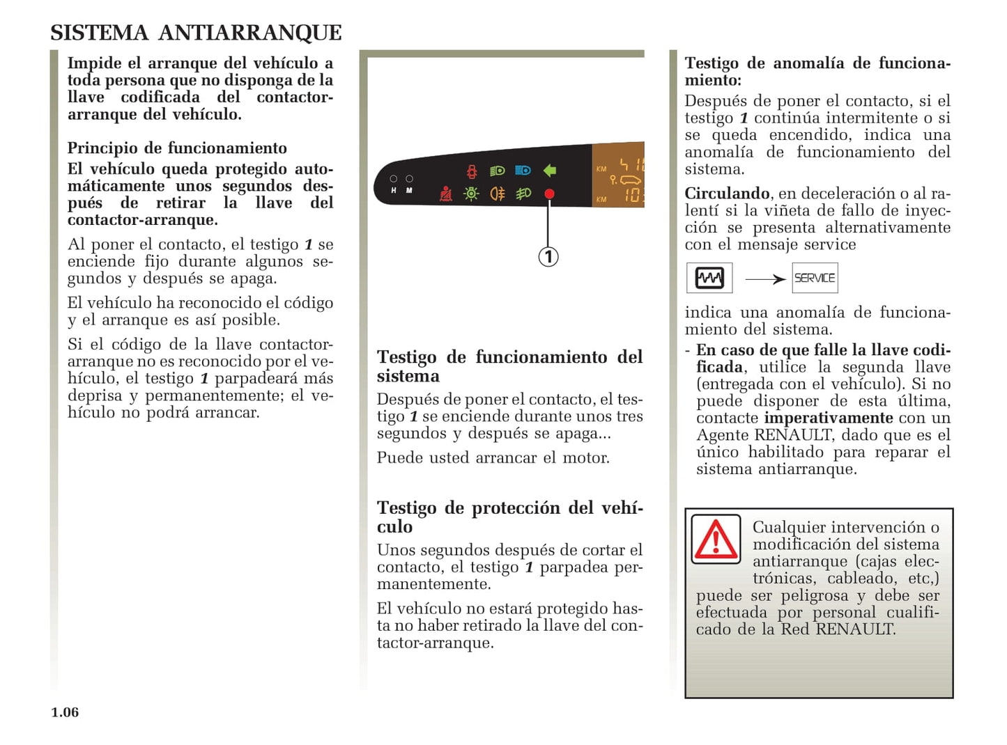 2001-2002 Renault Avantime Bedienungsanleitung | Spanisch