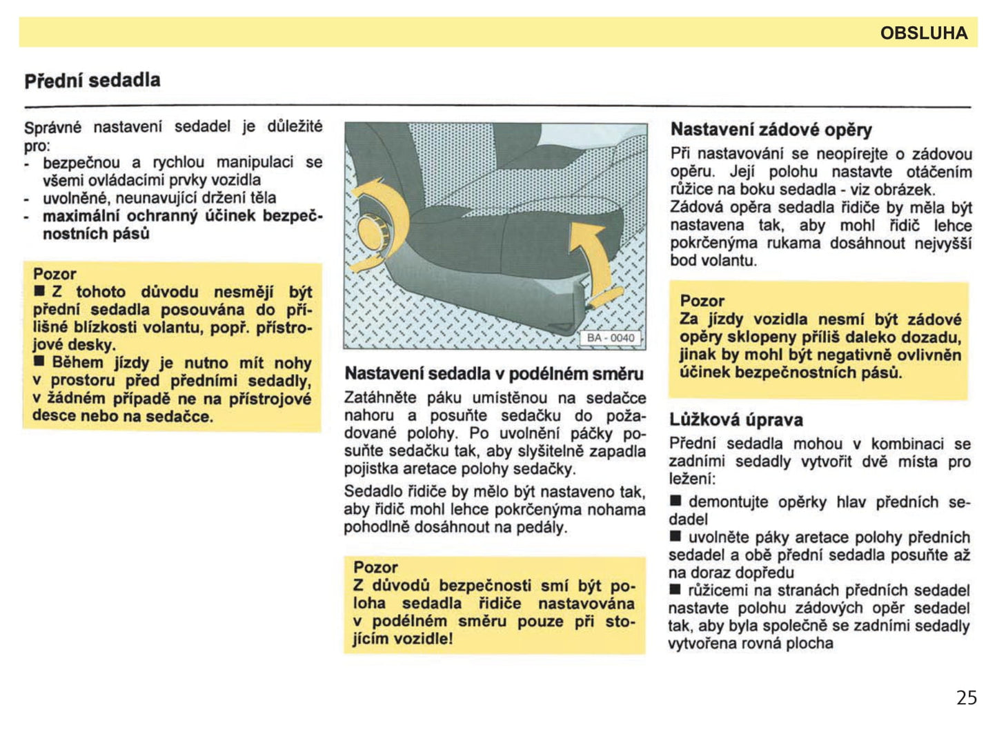 1993-1994 Skoda Favorit Gebruikershandleiding | Tsjechisch