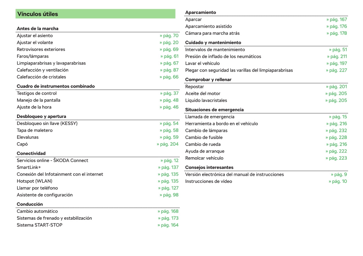 2018-2019 Skoda Rapid Gebruikershandleiding | Spaans