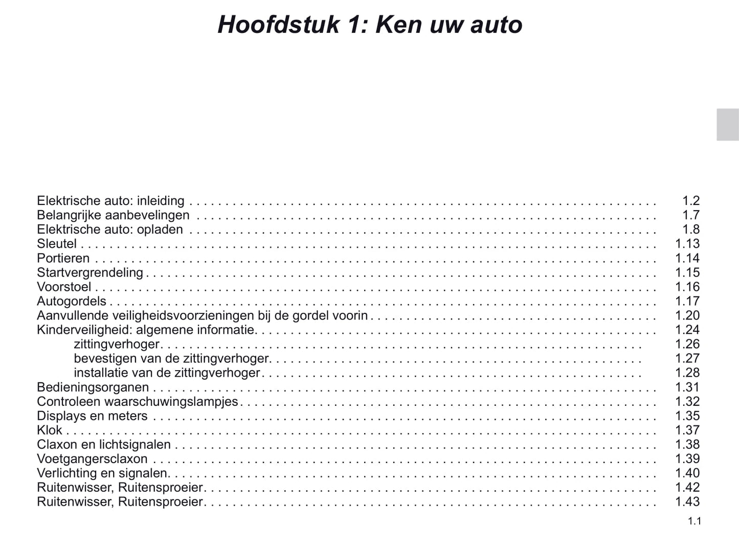 2020-2021 Renault Twizy Owner's Manual | Dutch