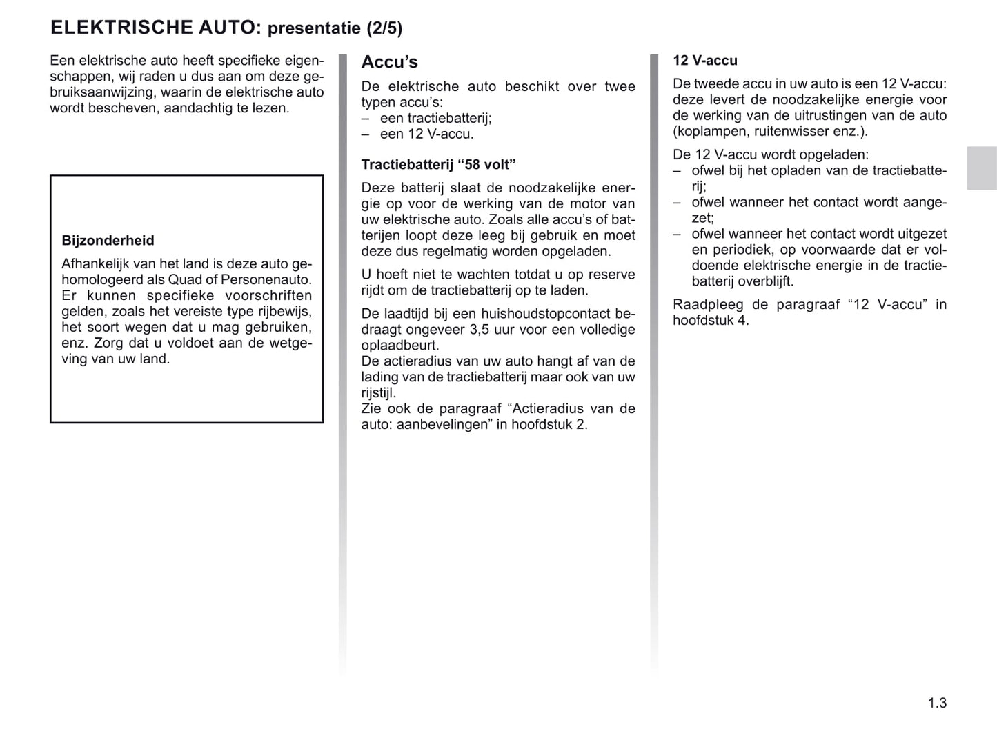 2020-2021 Renault Twizy Owner's Manual | Dutch