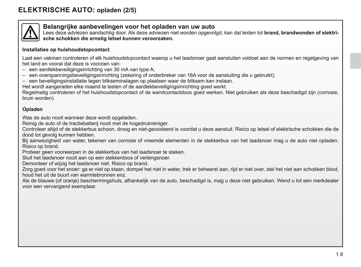 2020-2021 Renault Twizy Owner's Manual | Dutch