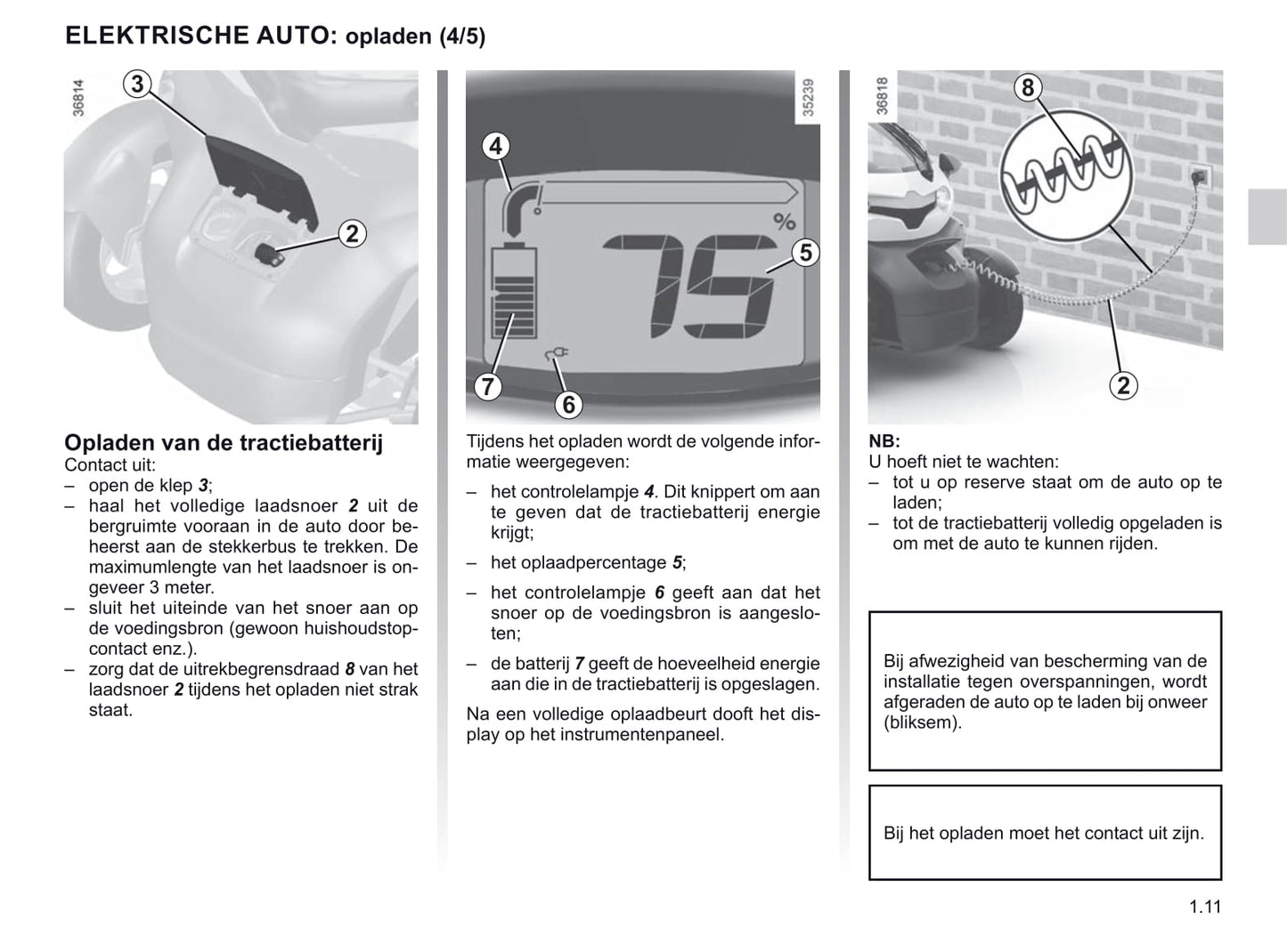 2020-2021 Renault Twizy Owner's Manual | Dutch