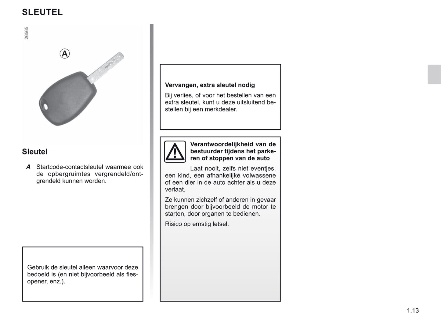 2020-2021 Renault Twizy Owner's Manual | Dutch