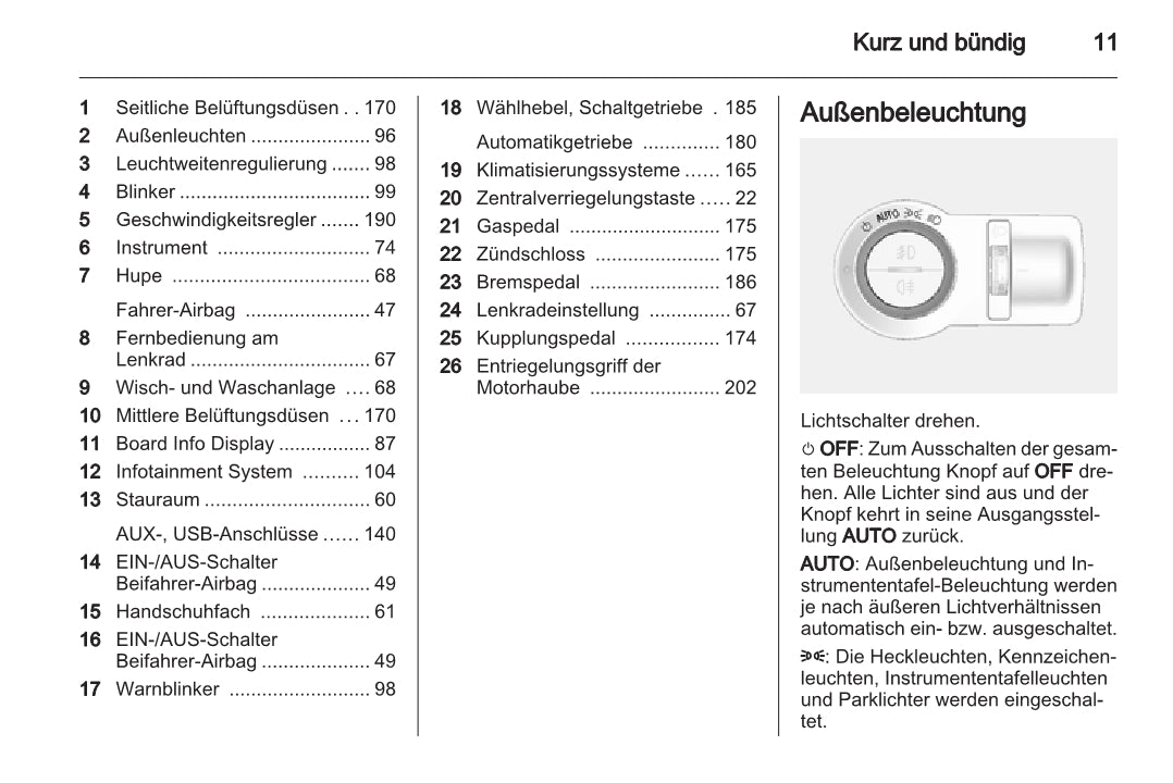 2011-2014 Chevrolet Aveo Bedienungsanleitung | Deutsch