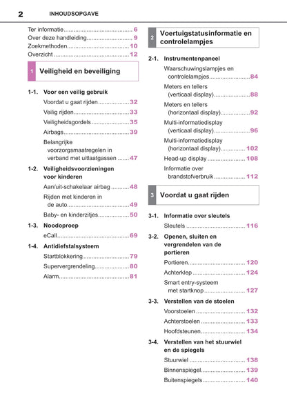 2021-2022 Toyota Yaris Owner's Manual | Dutch