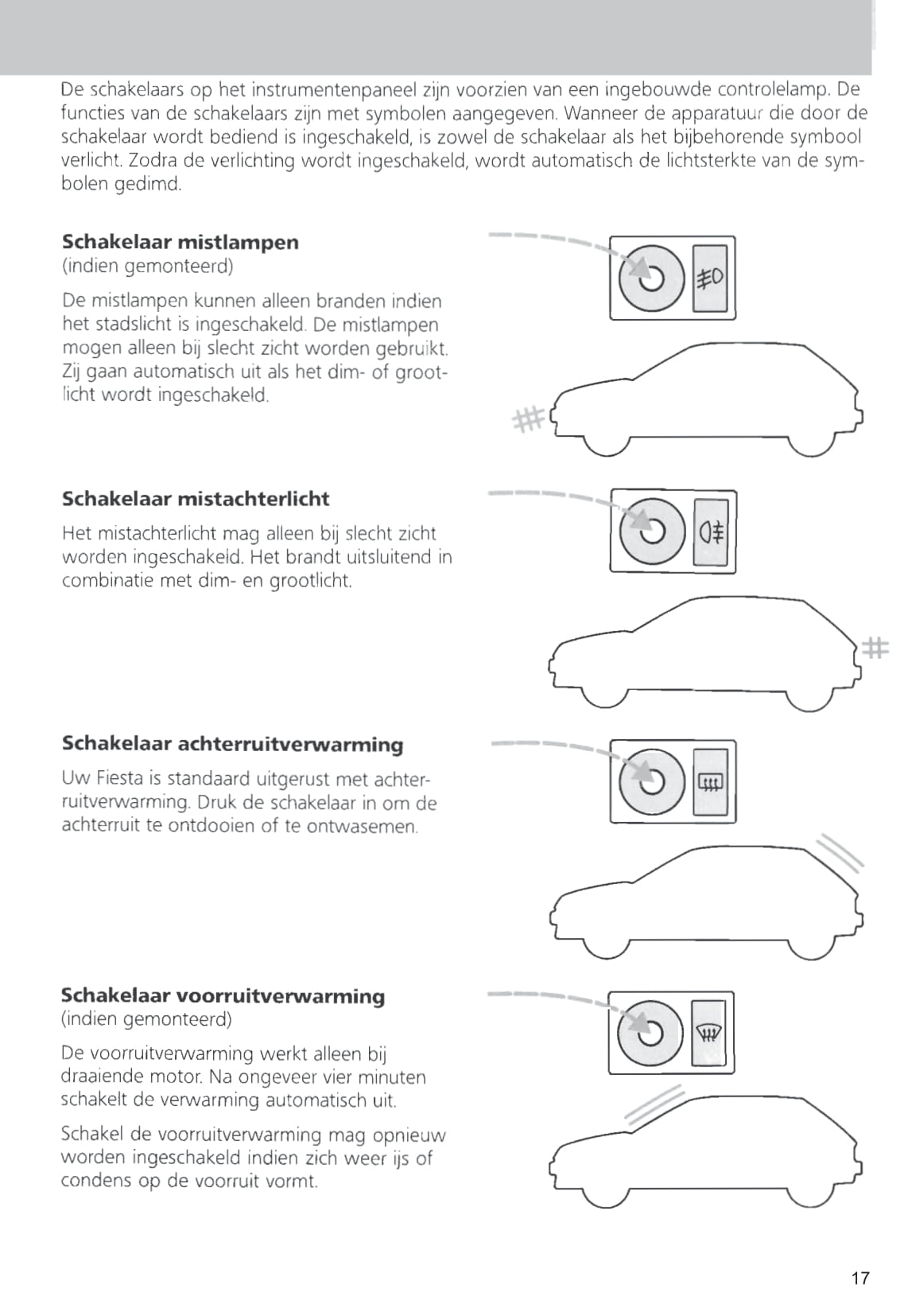 1989-1996 Ford Fiesta Gebruikershandleiding | Nederlands