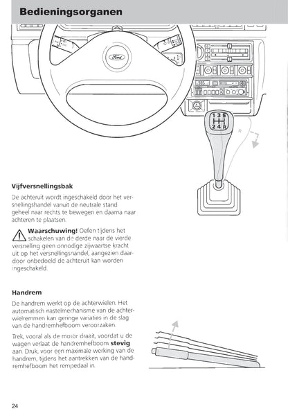 1989-1996 Ford Fiesta Gebruikershandleiding | Nederlands