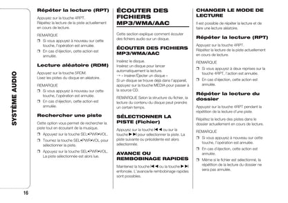 Fiat Fullback RadioNav Guide d'utilisation 2018