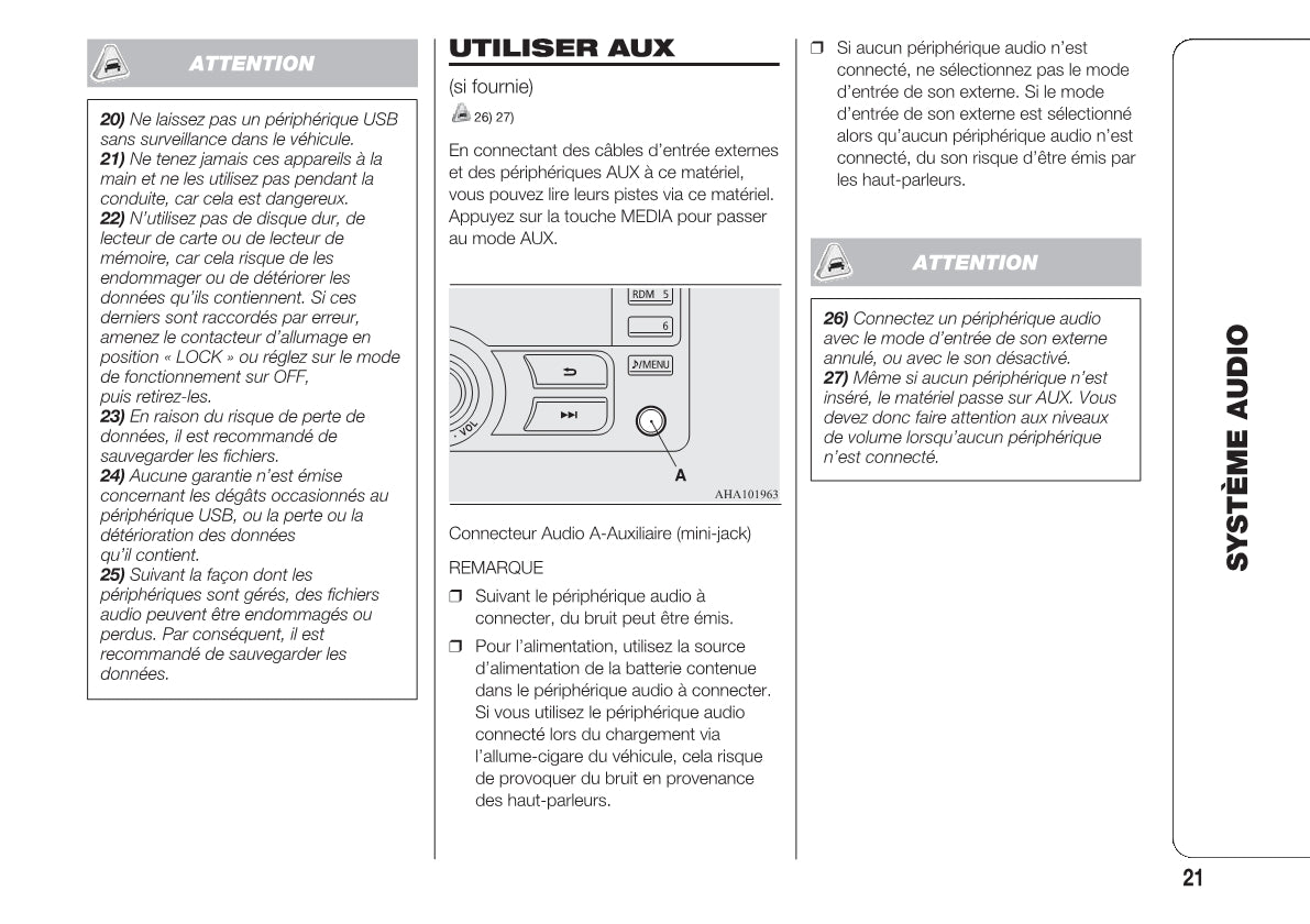 Fiat Fullback RadioNav Guide d'utilisation 2018