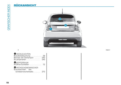 2021-2022 Fiat 500e Owner's Manual | German