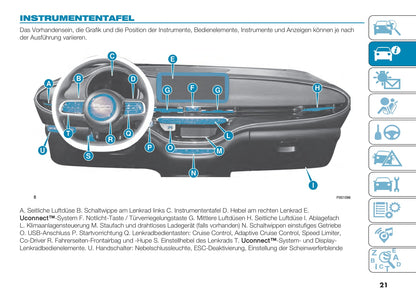 2021-2022 Fiat 500e Owner's Manual | German