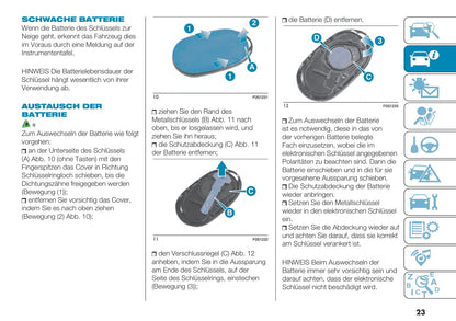 2021-2022 Fiat 500e Owner's Manual | German