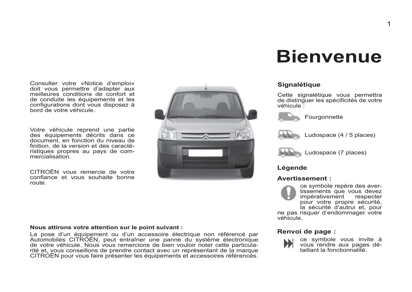 2011-2012 Citroën Berlingo First Gebruikershandleiding | Frans