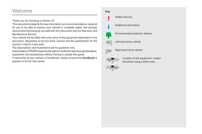 2019-2020 Citroën C3 Owner's Manual | English