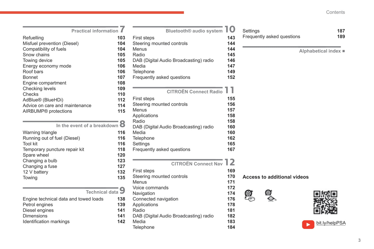 2019-2020 Citroën C3 Owner's Manual | English