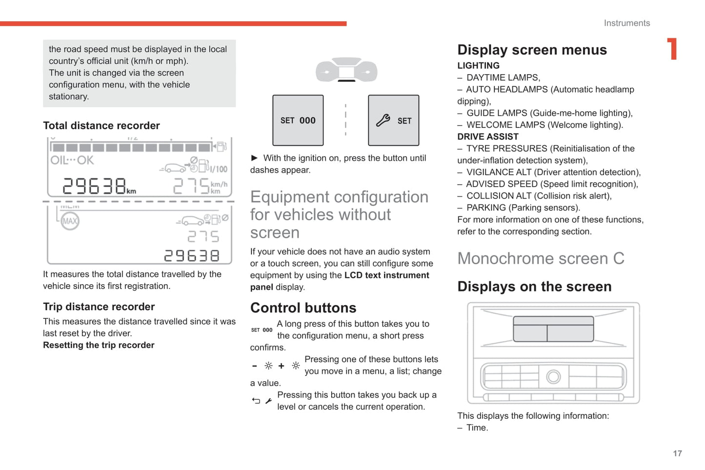 2019-2020 Citroën C3 Owner's Manual | English