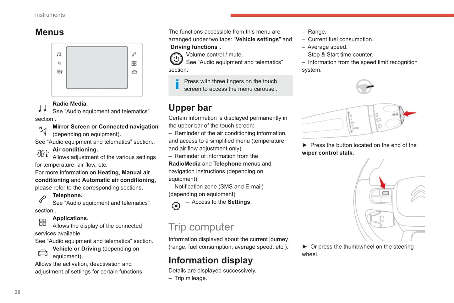 2019-2020 Citroën C3 Owner's Manual | English