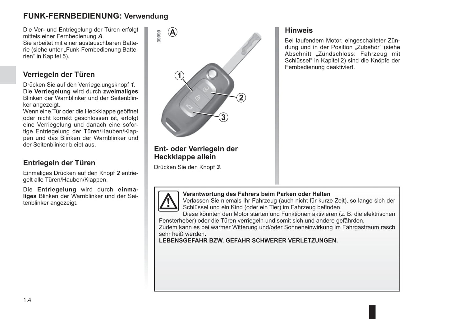 2016-2017 Renault Kadjar Owner's Manual | German