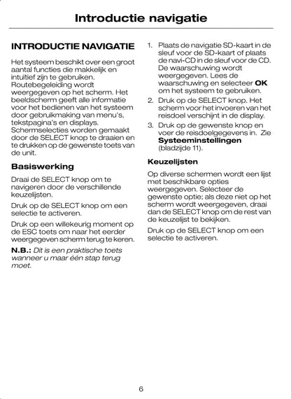 Ford CD-navigatiesysteem Handleiding 2008 - 2011